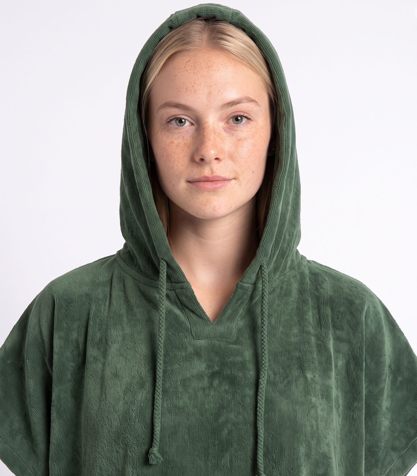 Bhumi Organic Cotton - Poncho - Forest Green