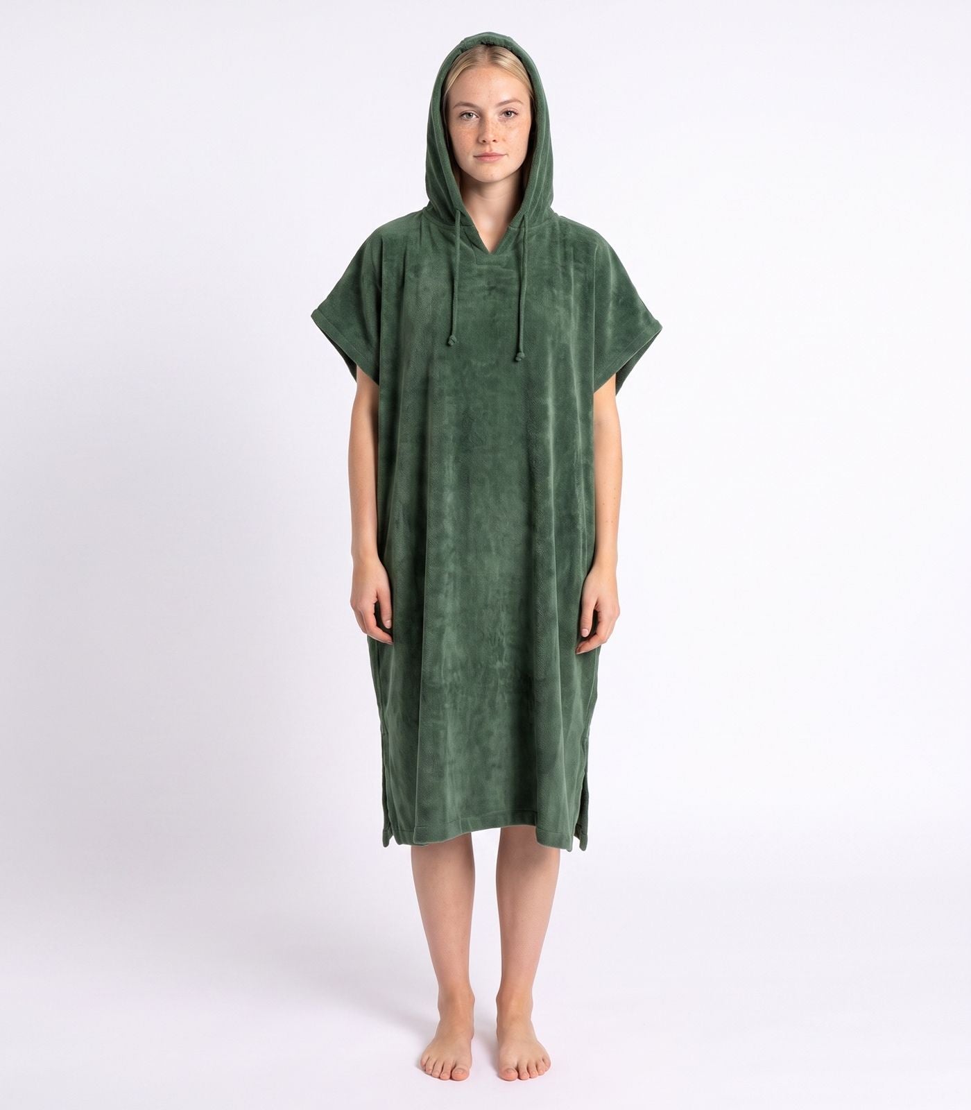 Bhumi Organic Cotton - Poncho - Forest Green