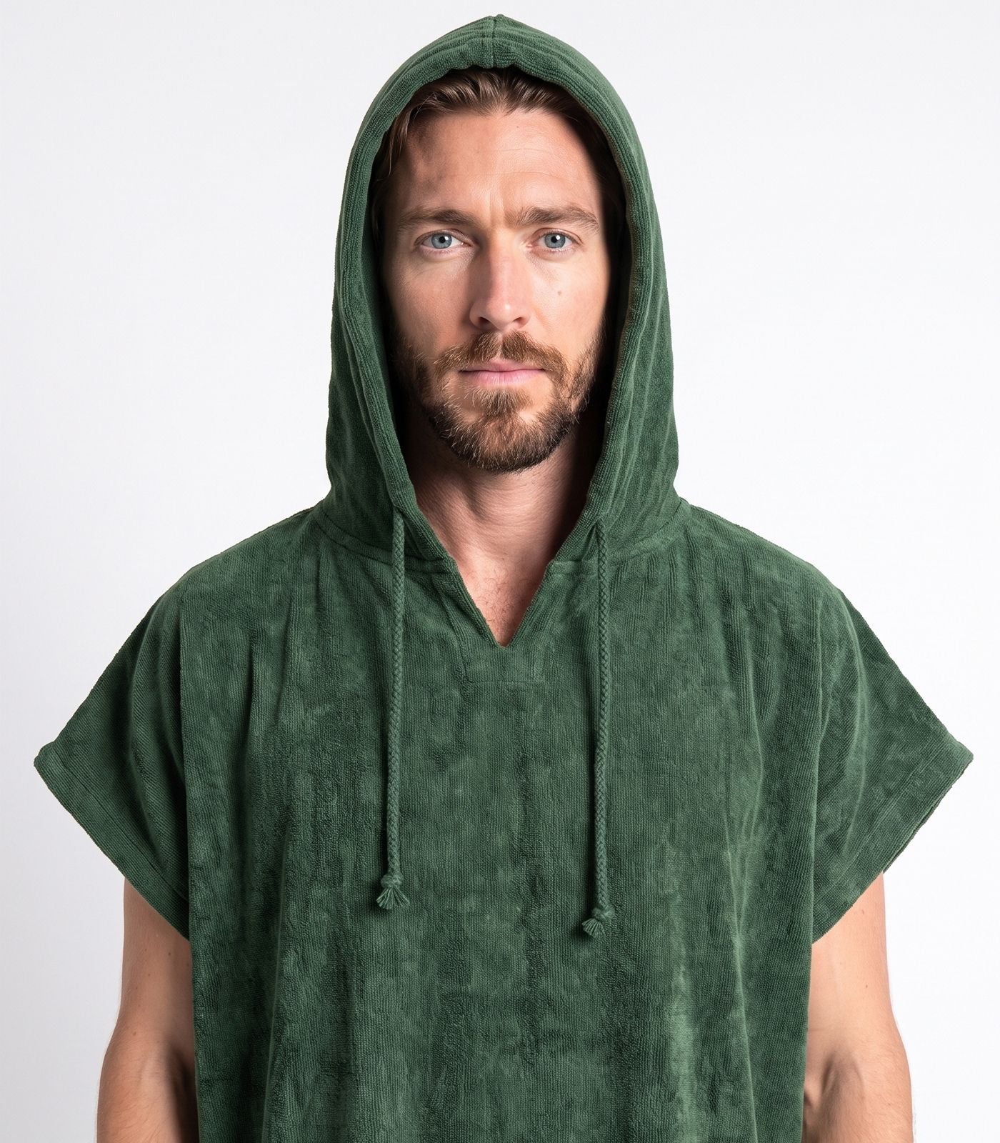Bhumi Organic Cotton - Poncho - Forest Green