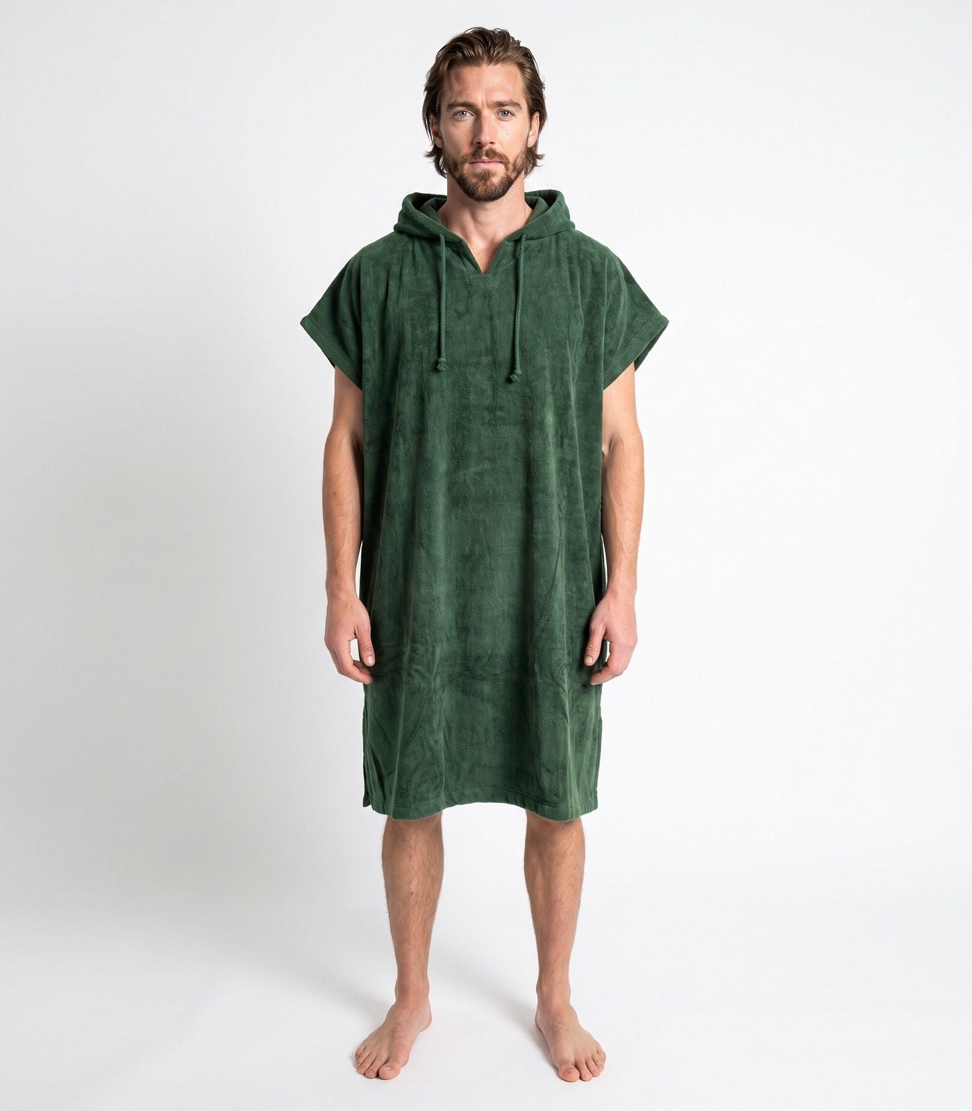Bhumi Organic Cotton - Poncho - Forest Green