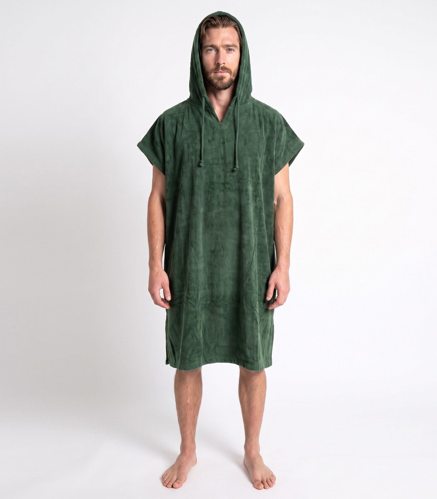 Bhumi Organic Cotton - Poncho - Forest Green