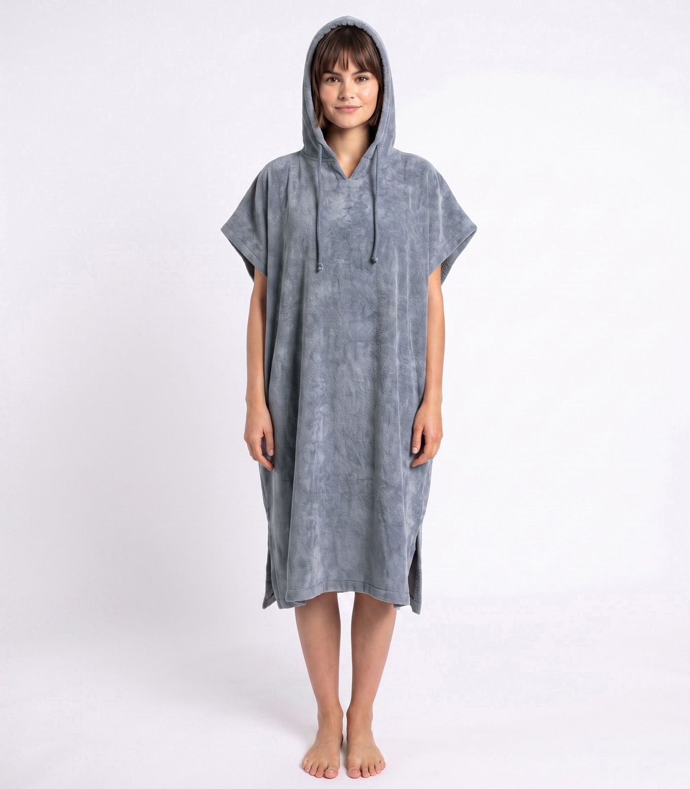 Bhumi Organic Cotton - Poncho - Granite Blue