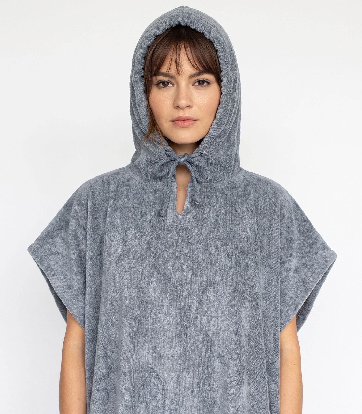 Bhumi Organic Cotton - Poncho - Granite Blue