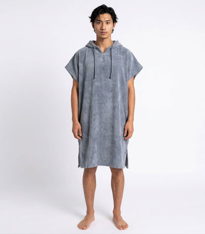 Bhumi Organic Cotton - Poncho - Granite Blue