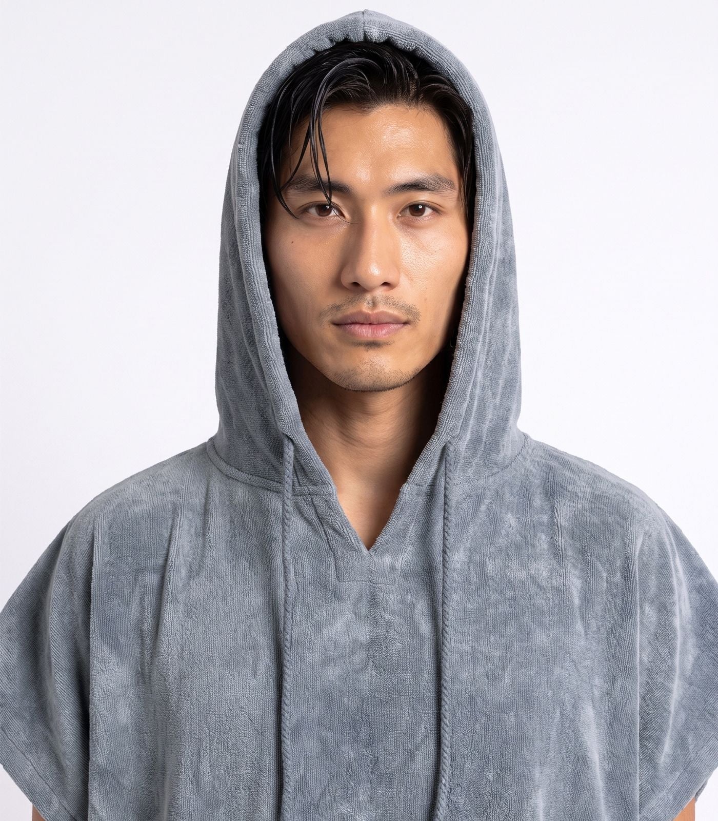 Bhumi Organic Cotton - Poncho - Granite Blue