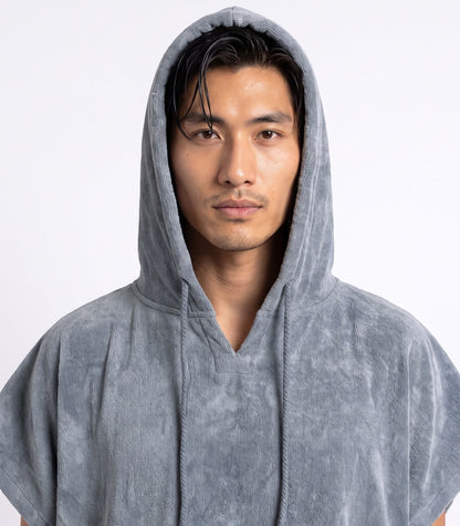 Bhumi Organic Cotton - Poncho - Granite Blue