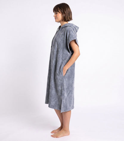 Bhumi Organic Cotton - Poncho - Granite Blue