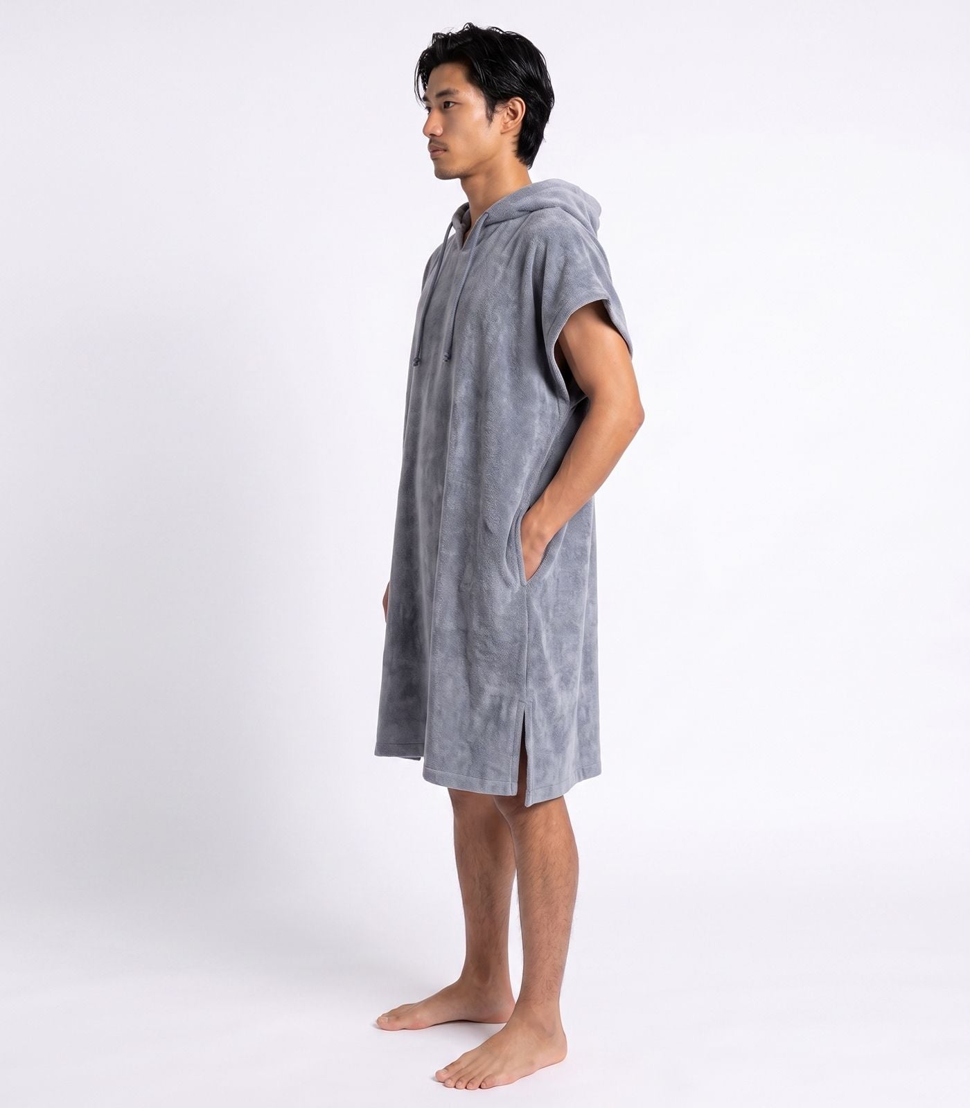 Bhumi Organic Cotton - Poncho - Granite Blue