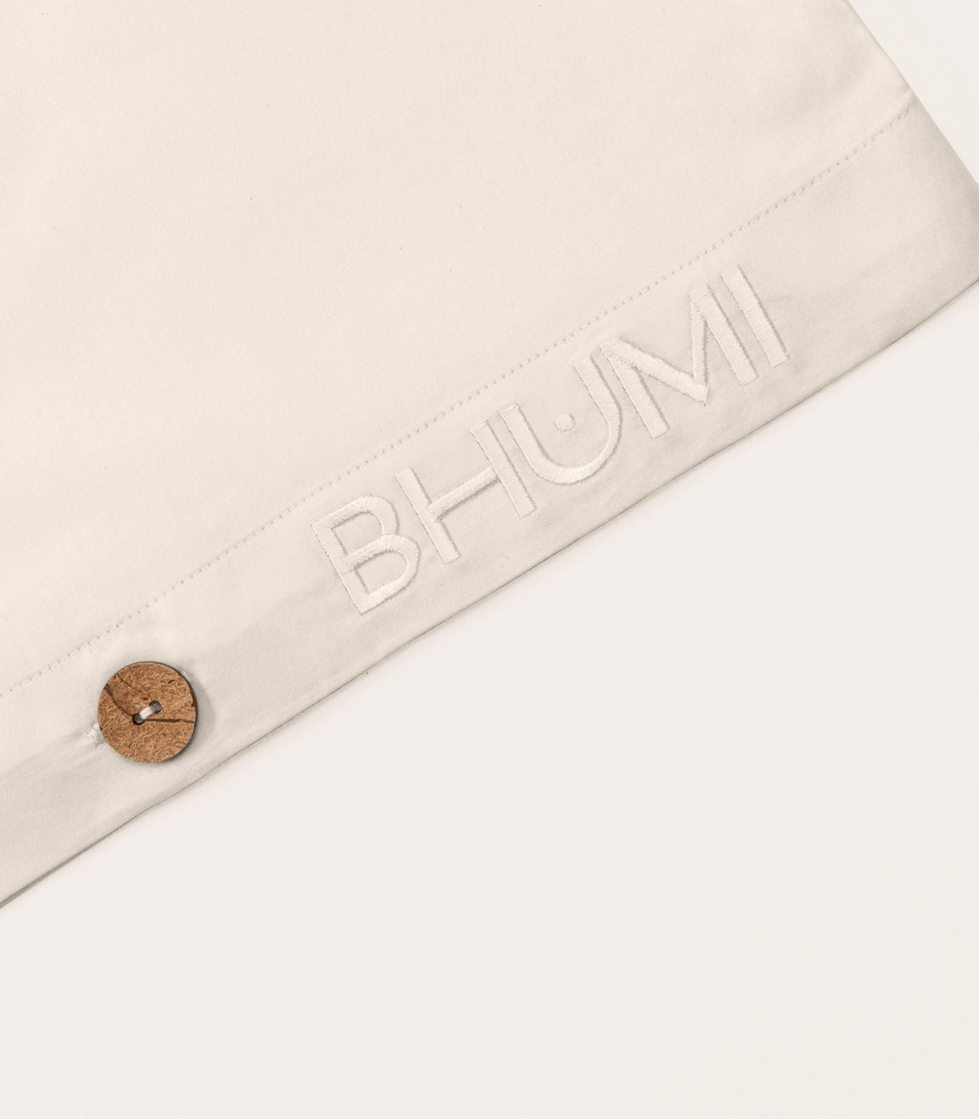 Bhumi Organic Cotton - Sateen Plain Quilt Cover - Natural