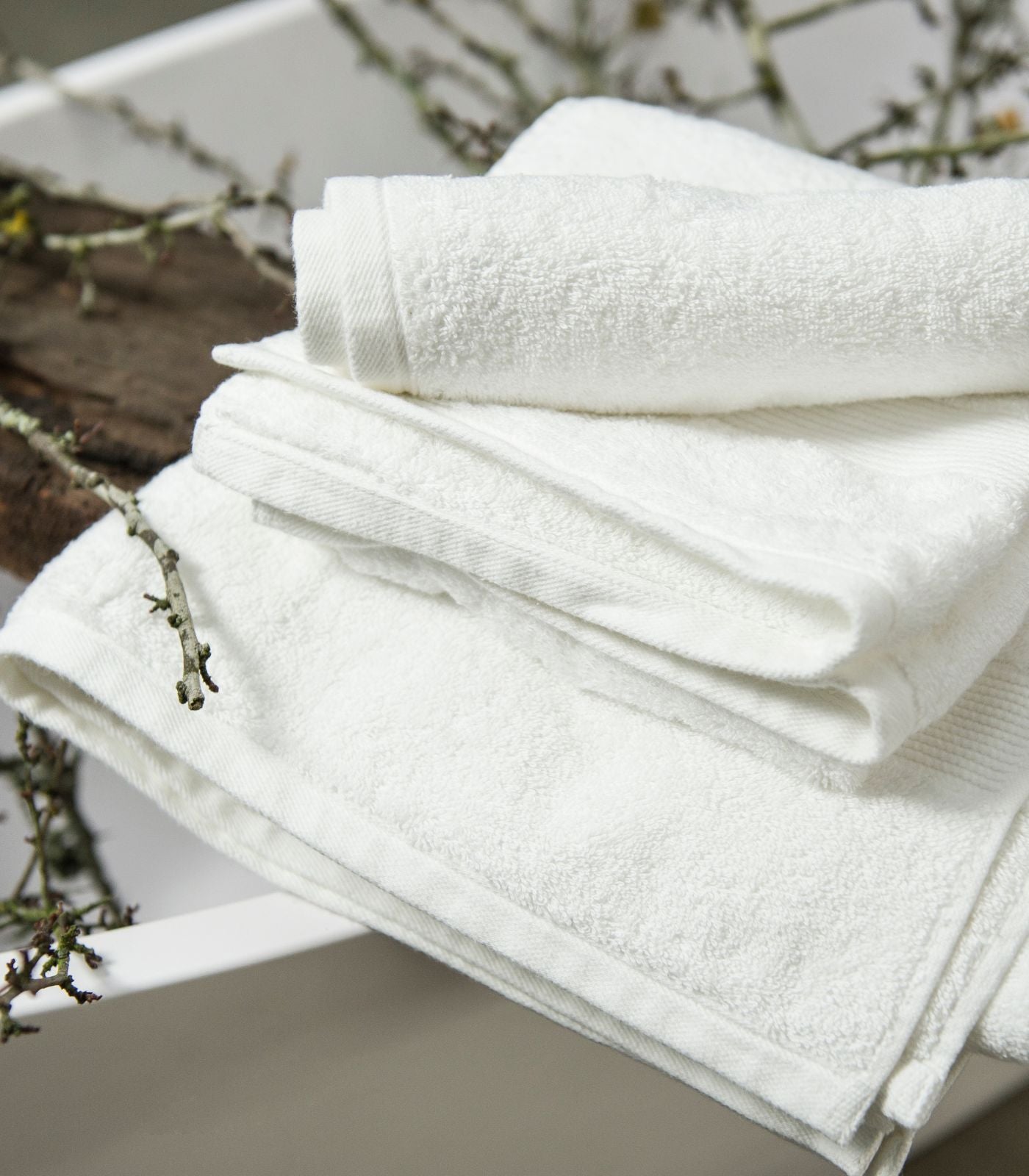 Bhumi Organic Cotton - Hand Towel - White