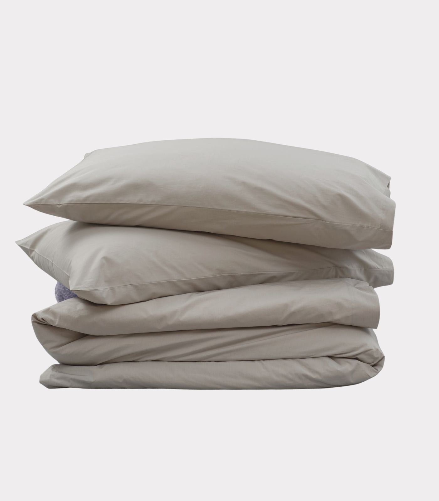 Bhumi Organic Cotton - Percale Plain Quilt Cover - Pewter