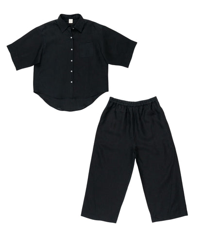 Organic Linen Balloon Lounge Pants & Lounge Shirt