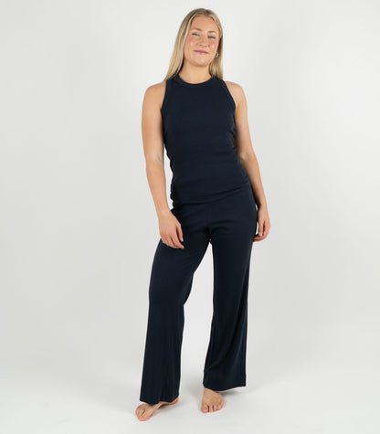 Ribbed Racer Back - Midnight Blue