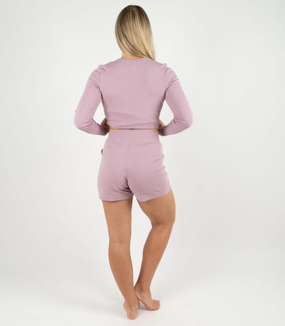 Ribbed Shorts - Pink