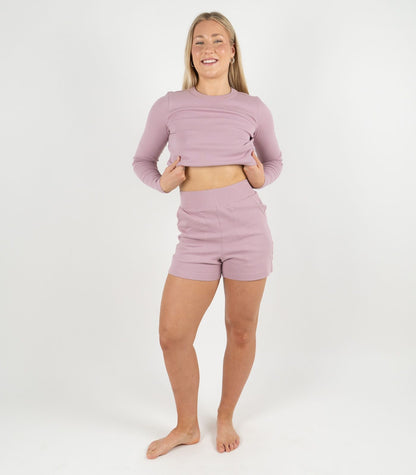 Ribbed Shorts - Pink