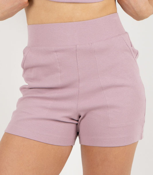 Ribbed Shorts - Pink