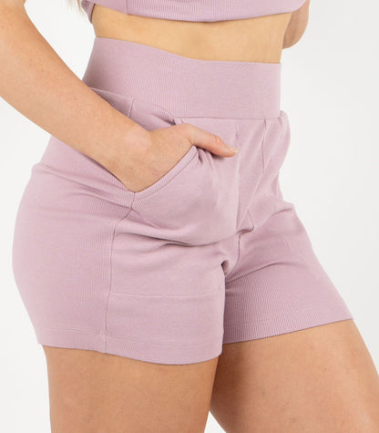 Ribbed Shorts - Pink
