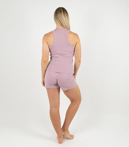 Ribbed Racer Back - Pink