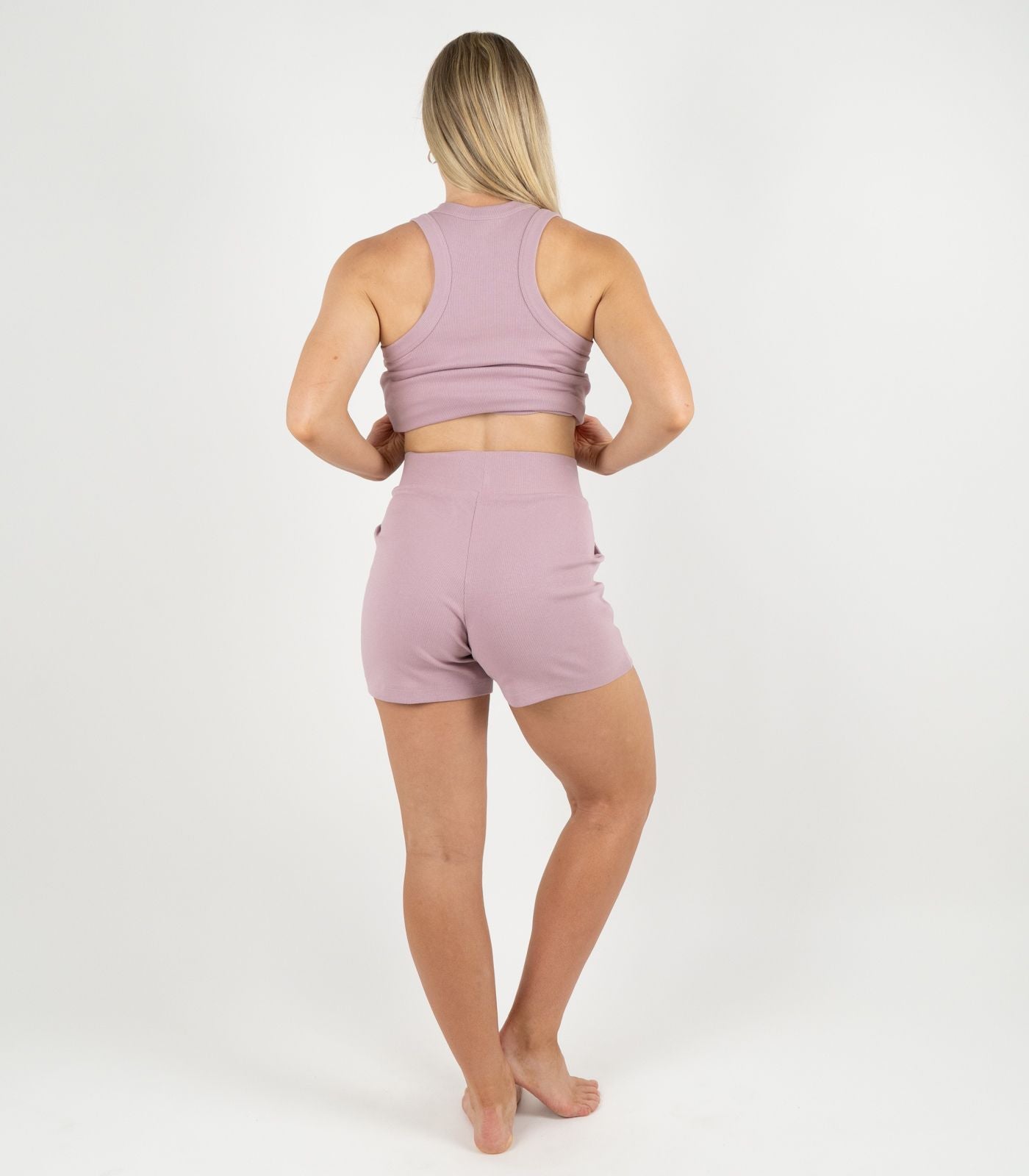Ribbed Shorts - Pink