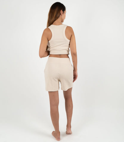 Ribbed Shorts - Sand