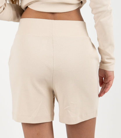 Ribbed Shorts - Sand