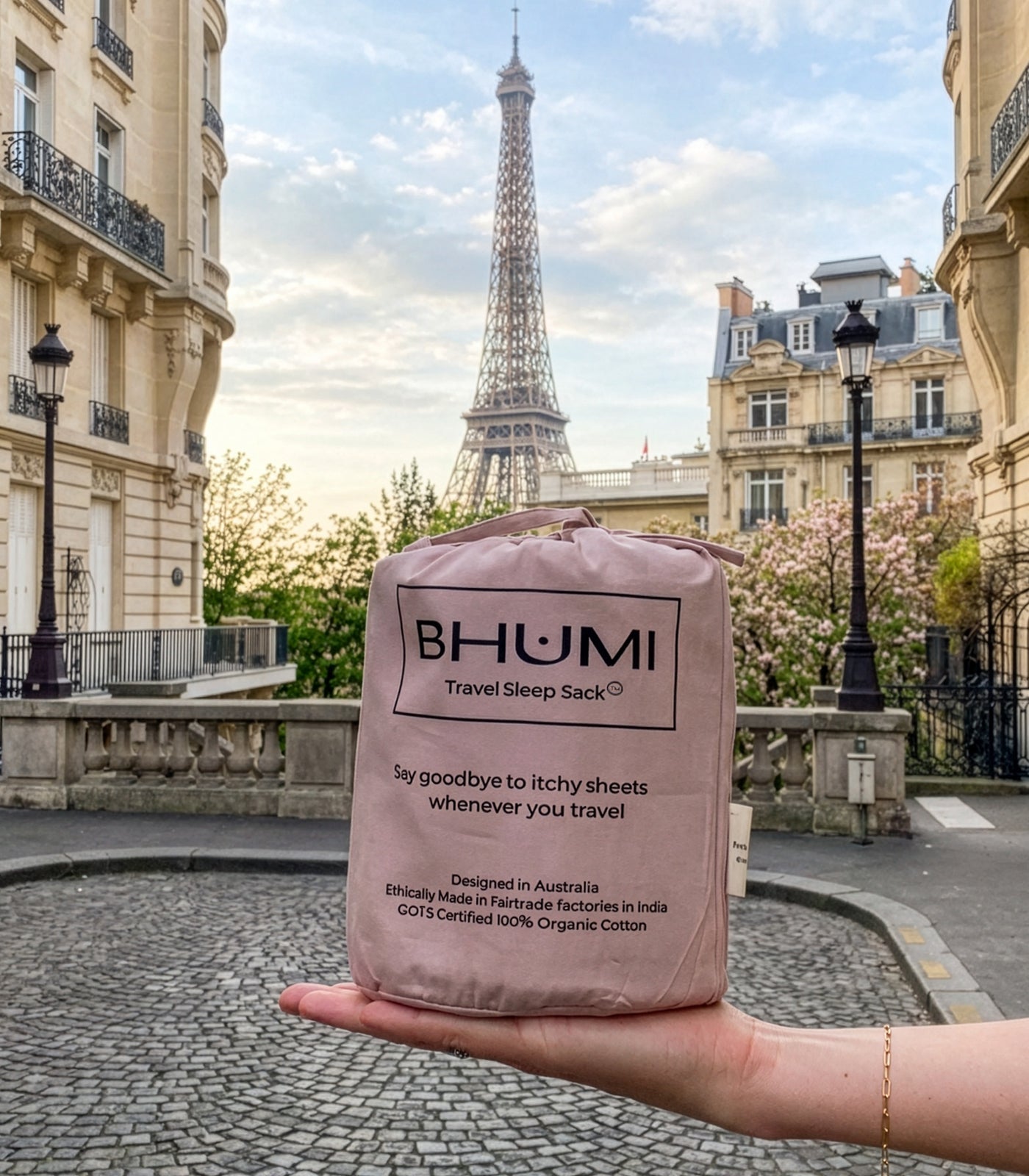 Bhumi Organic Cotton - Travel Sleep Sack - Dusty Rose