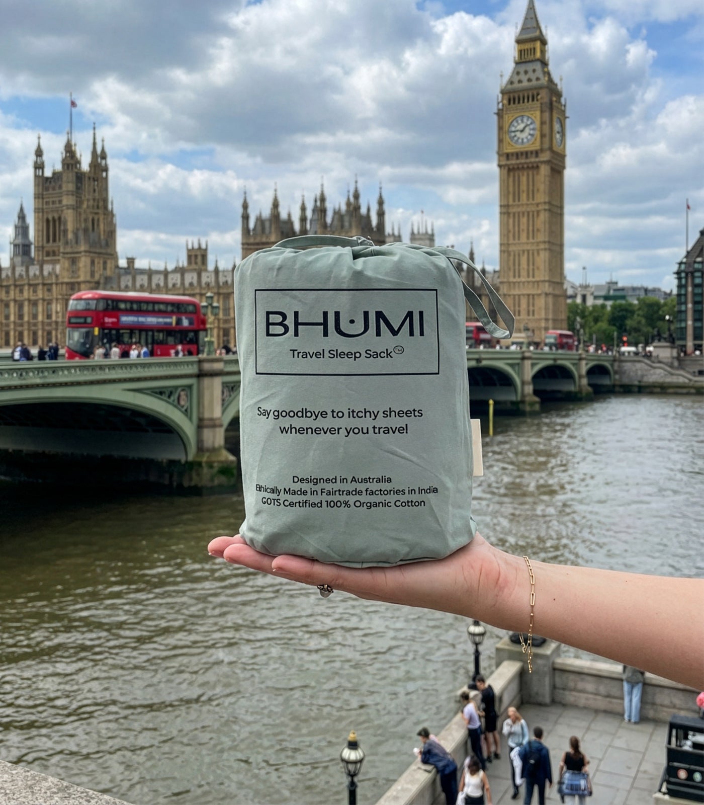 Bhumi Organic Cotton - Travel Sleep Sack - Desert Sage