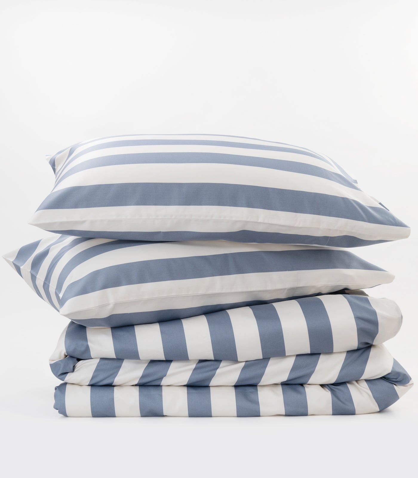 Sateen Luxe Quilt Cover Set - Luxe - Limited Edition - Blue Stripe