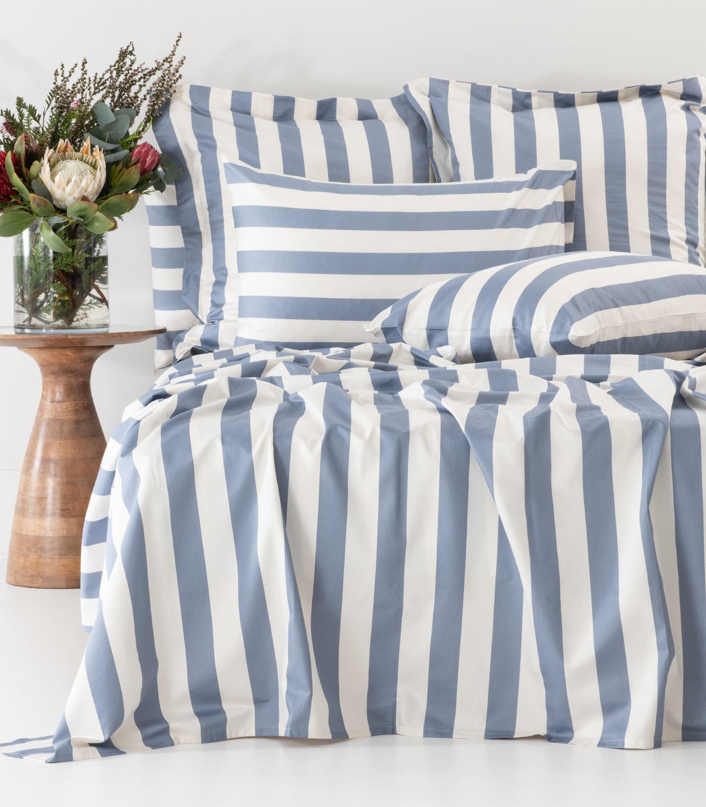 Sateen Sheet Set - Luxe - Limited Edition - Blue Stripe