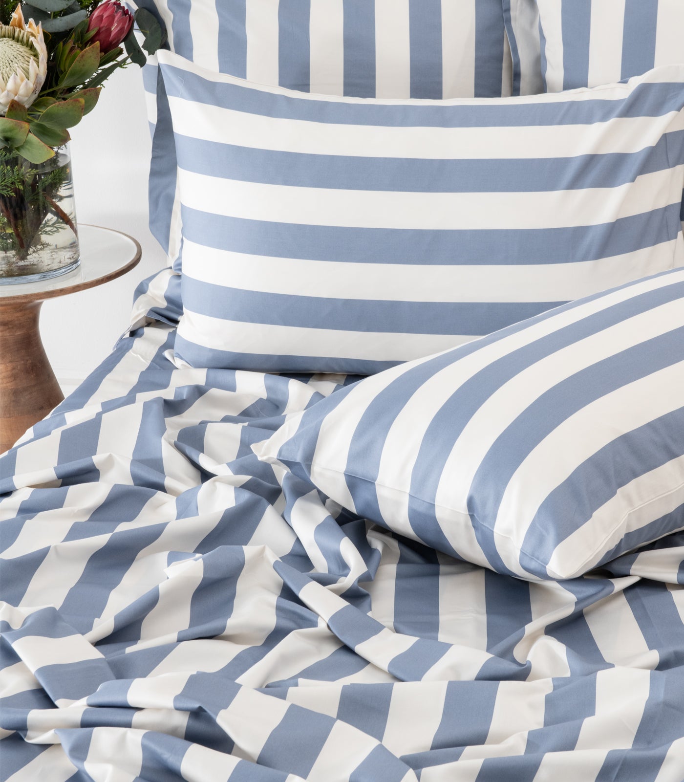 Sateen Sheet Set - Luxe - Limited Edition - Blue Stripe