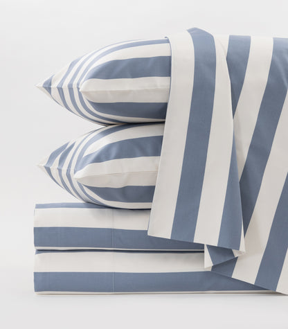Sateen Sheet Set - Luxe - Limited Edition - Blue Stripe