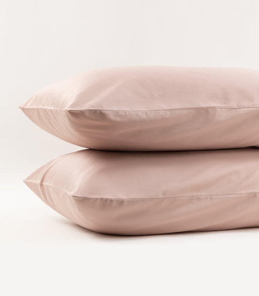 Bhumi Organic Cotton - Sateen Pillow Cases (Pair) - Blush