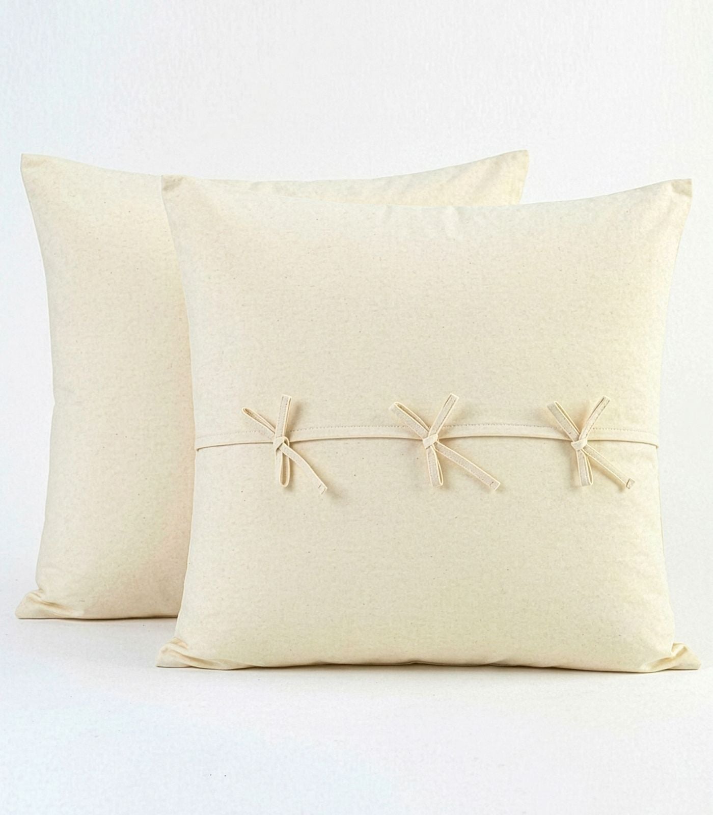 Bhumi Organic Cotton - Sateen Pillow Cases (pair) - European - Ivory