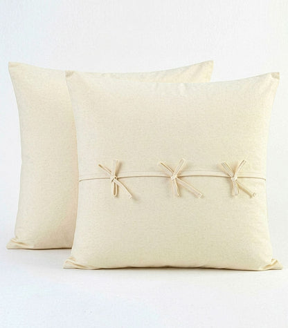 Bhumi Organic Cotton - Sateen Pillow Cases (pair) - European - Ivory