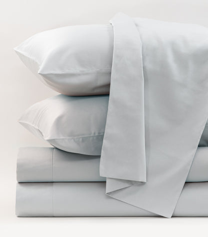 Bhumi Organic Cotton - Sateen Sheet Set - Glacier