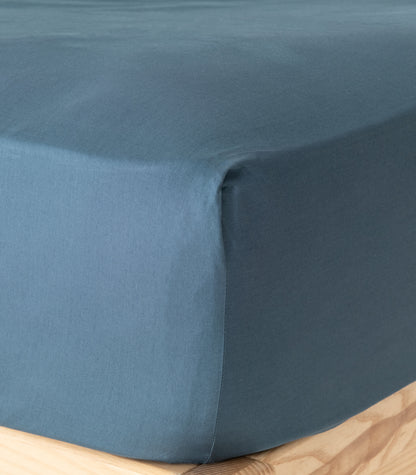 Bhumi Organic Cotton - Fitted - Sateen Sheet - Indian Teal