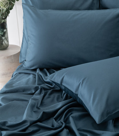 Bhumi Organic Cotton - Sateen Sheet Set - Indian Teal