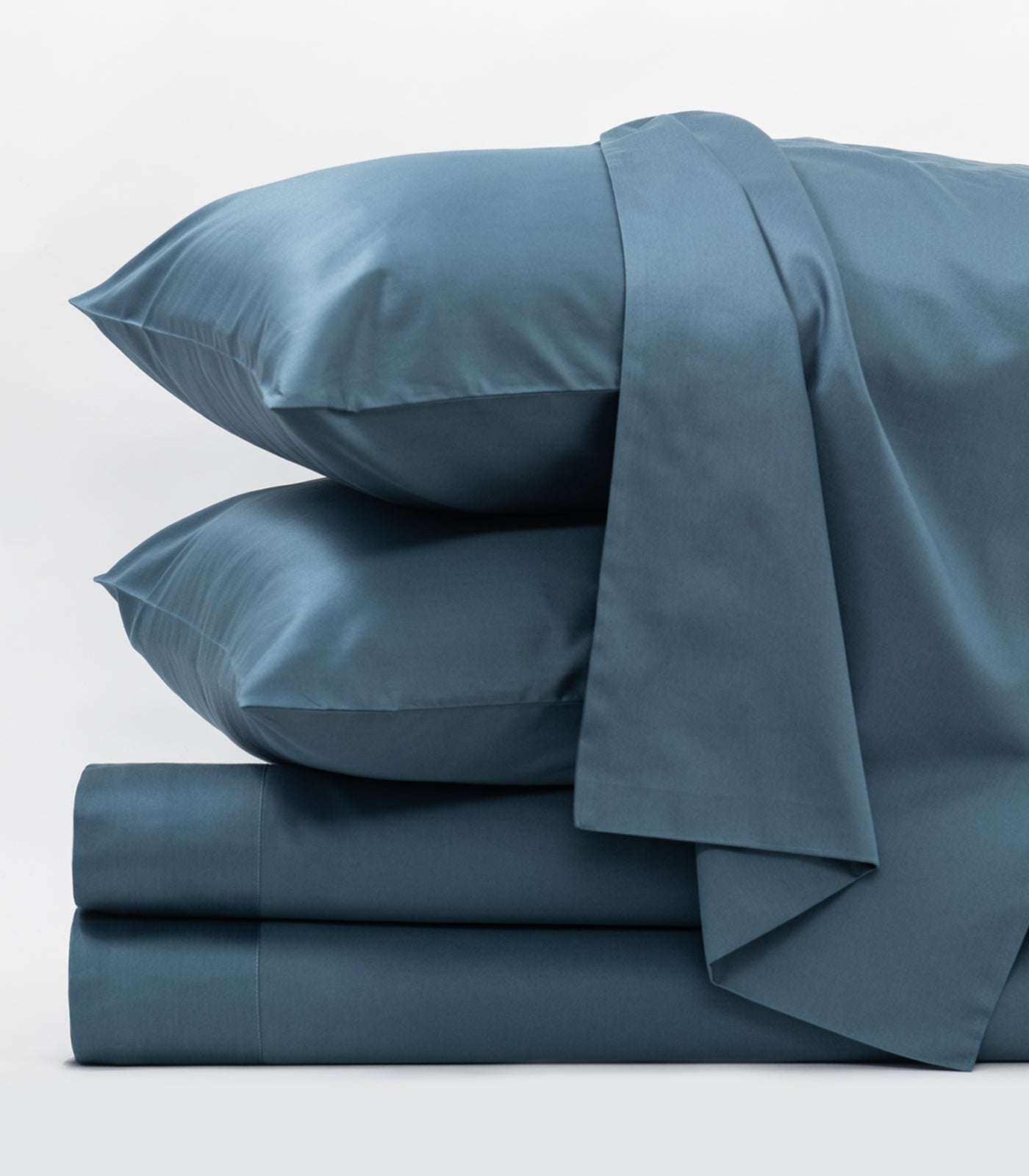 Bhumi Organic Cotton - Sateen Sheet Set - Indian Teal