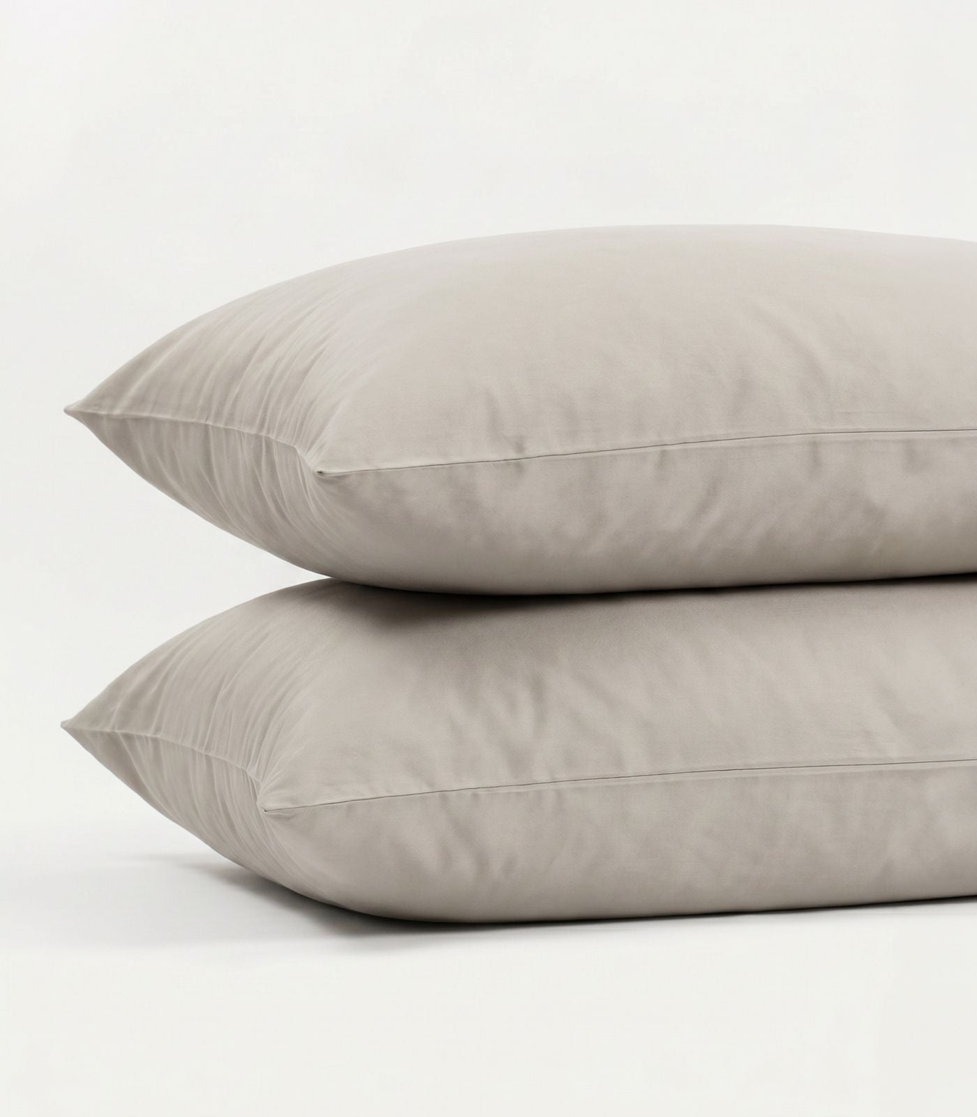 Bhumi Organic Cotton - Sateen Pillow Cases (Pair) - Light Grey