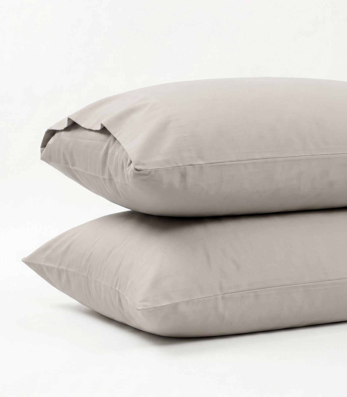 Bhumi Organic Cotton - Sateen Pillow Cases (Pair) - Light Grey