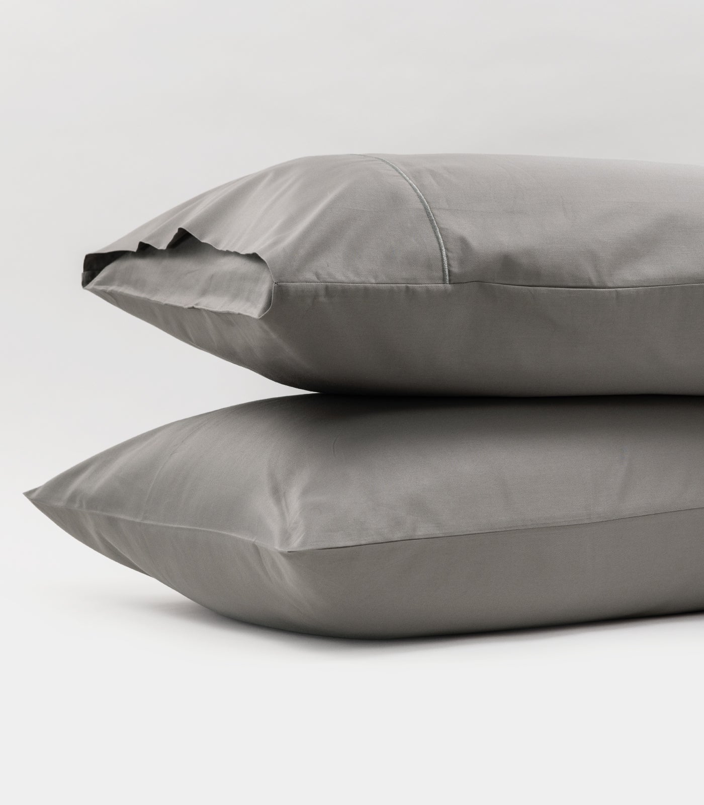 Sateen Luxe Pillow Cases - Dark Grey
