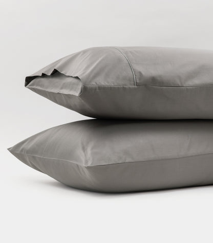 Sateen Luxe Pillow Cases - Dark Grey