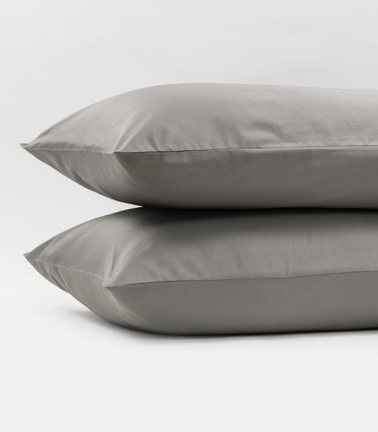 Sateen Luxe Pillow Cases - Dark Grey