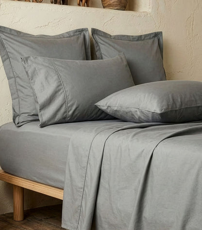 Organic Cotton Sateen Sheet Set - Luxe - DarkGrey