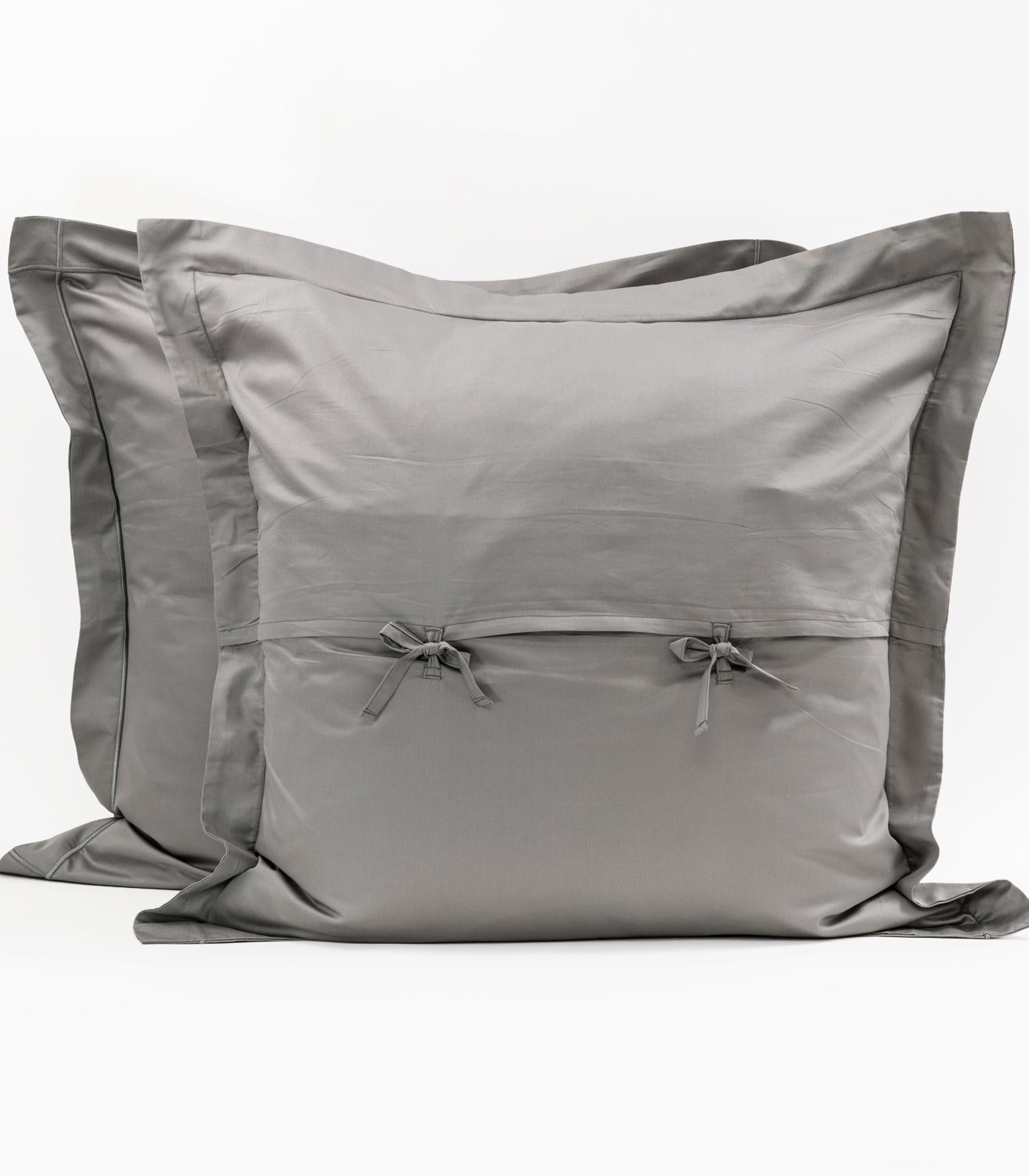 European Sateen Luxe Pillow Cases - Dark Grey