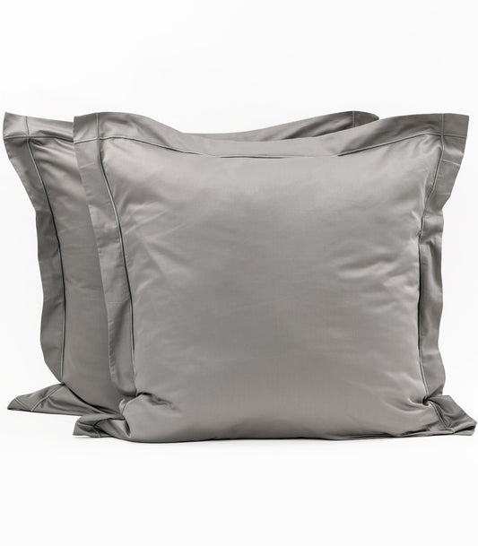 European Sateen Luxe Pillow Cases - Dark Grey