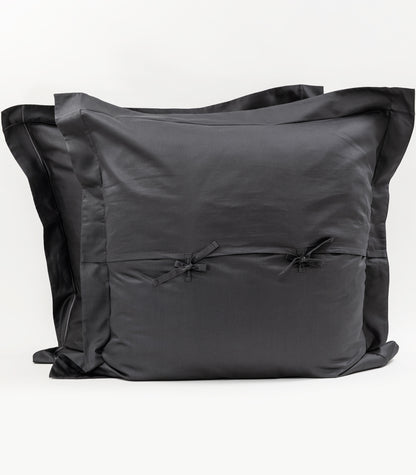 European Sateen Luxe Pillow Cases - Graphite