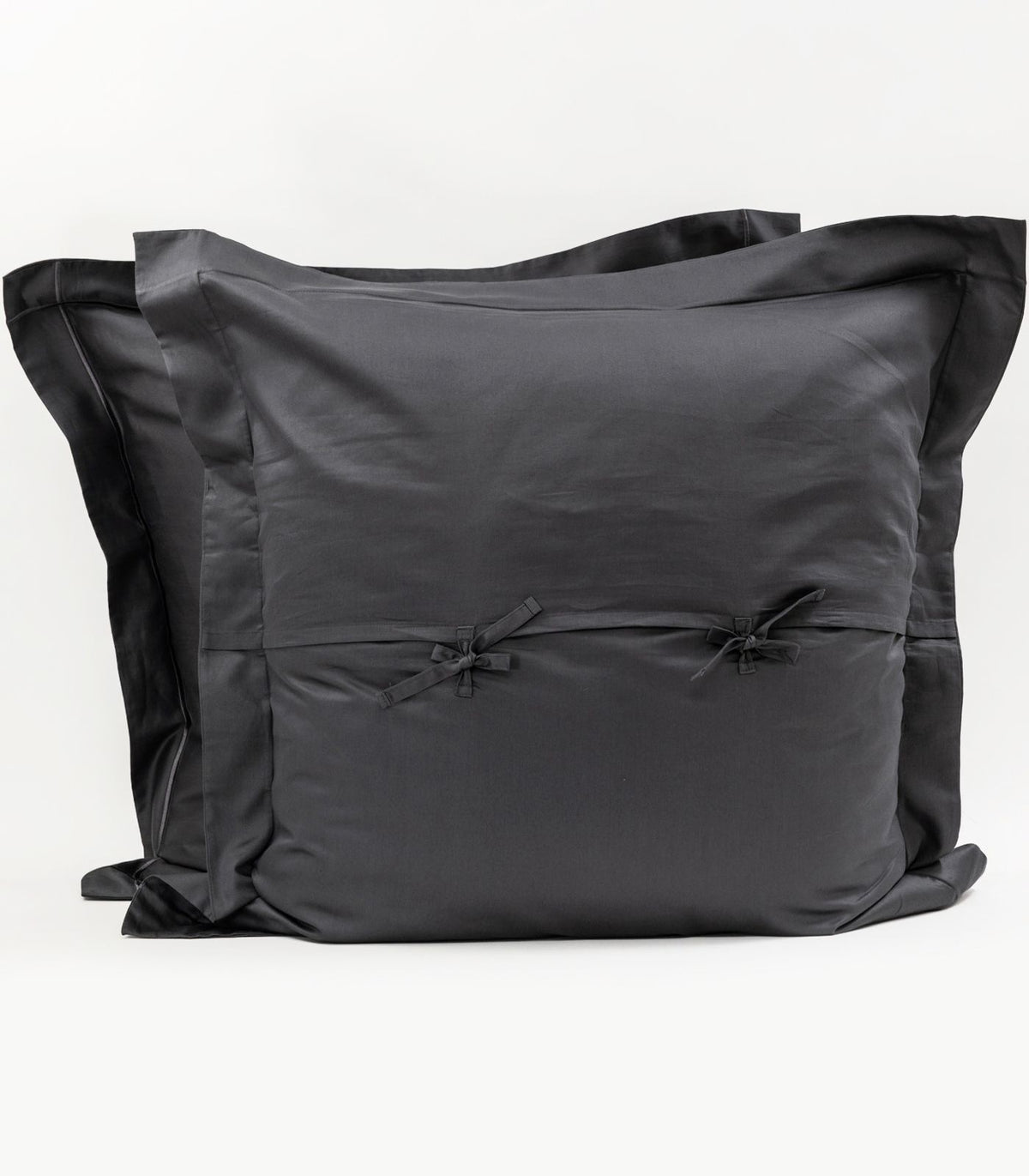 European - Sateen Pillow Cases (Pair) - Luxe - Limited Edition - Graphite