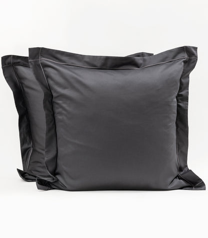 European Sateen Luxe Pillow Cases - Graphite