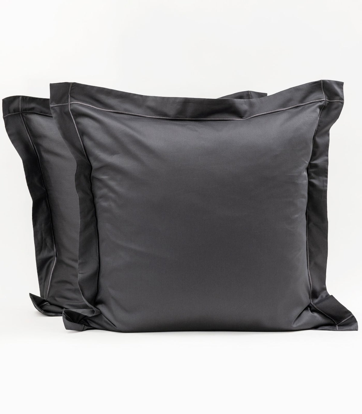 European - Sateen Pillow Cases (Pair) - Luxe - Limited Edition - Graphite